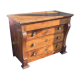 Solid walnut chest of drawers during the Consulate around 1815