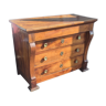 Solid walnut chest of drawers during the Consulate around 1815