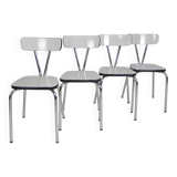 Set of 4 Formica dining chairs, 1960s