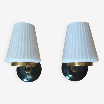 Pair of wall lights 1950s, set of 2.