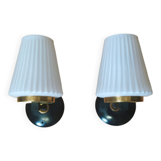 Pair of wall lights 1950s, set of 2.
