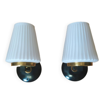 Pair of wall lights 1950s, set of 2.