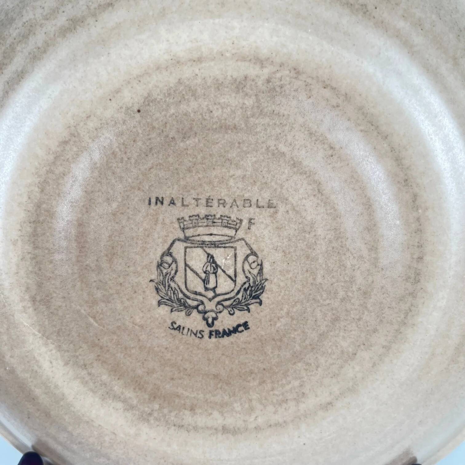 Set of 5 semi-deep plates Salins, 20th century