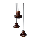 Ceramic pendant lamp West Germany Cascade