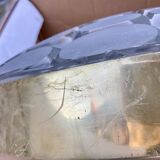 Vintage aluminum and glass ceiling light by Peill & Putzler 1970