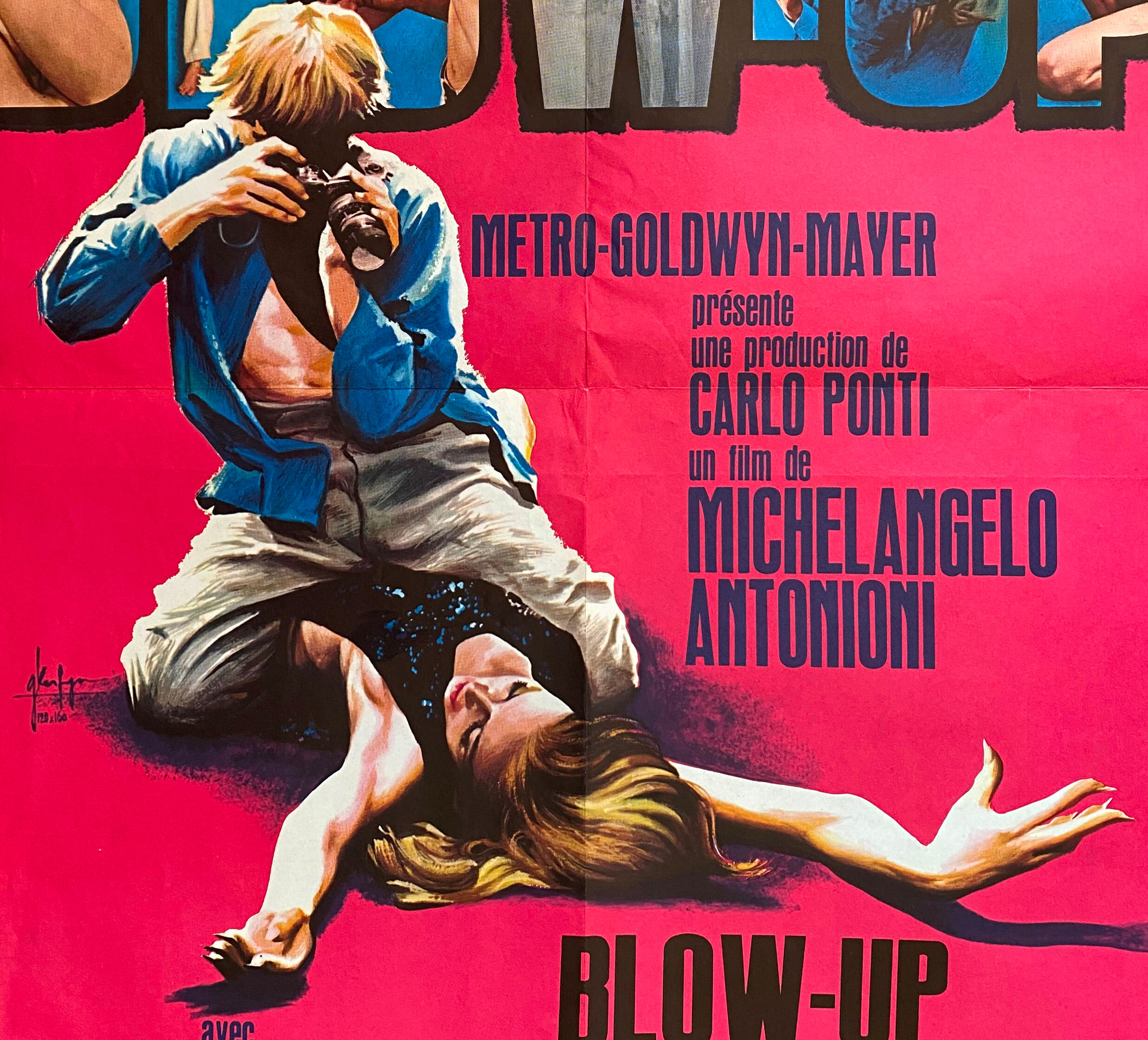 Affiche cinéma "Blow-Up" Michelangelo Antonioni 60x80cm 1970