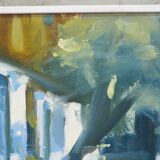 Bengt Fredriksson (1932-2000), Swedish Modern Landscape, Oil on Canvas, 1980s, Framed