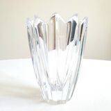 Tulip vase in Swedish crystal 70s