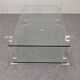 Glass and lucite coffee table by Karl Springer, USA circa 1980.