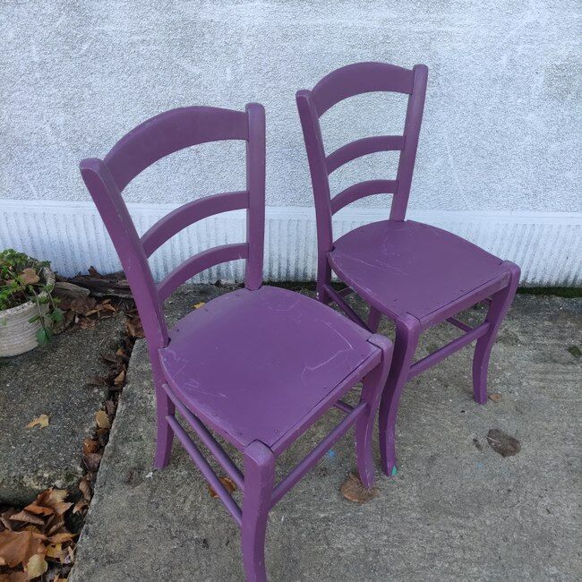 Pair of bistro chairs