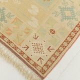 6x9 Terracotta & Cream Vintage Persian Rug, 199x290Cm