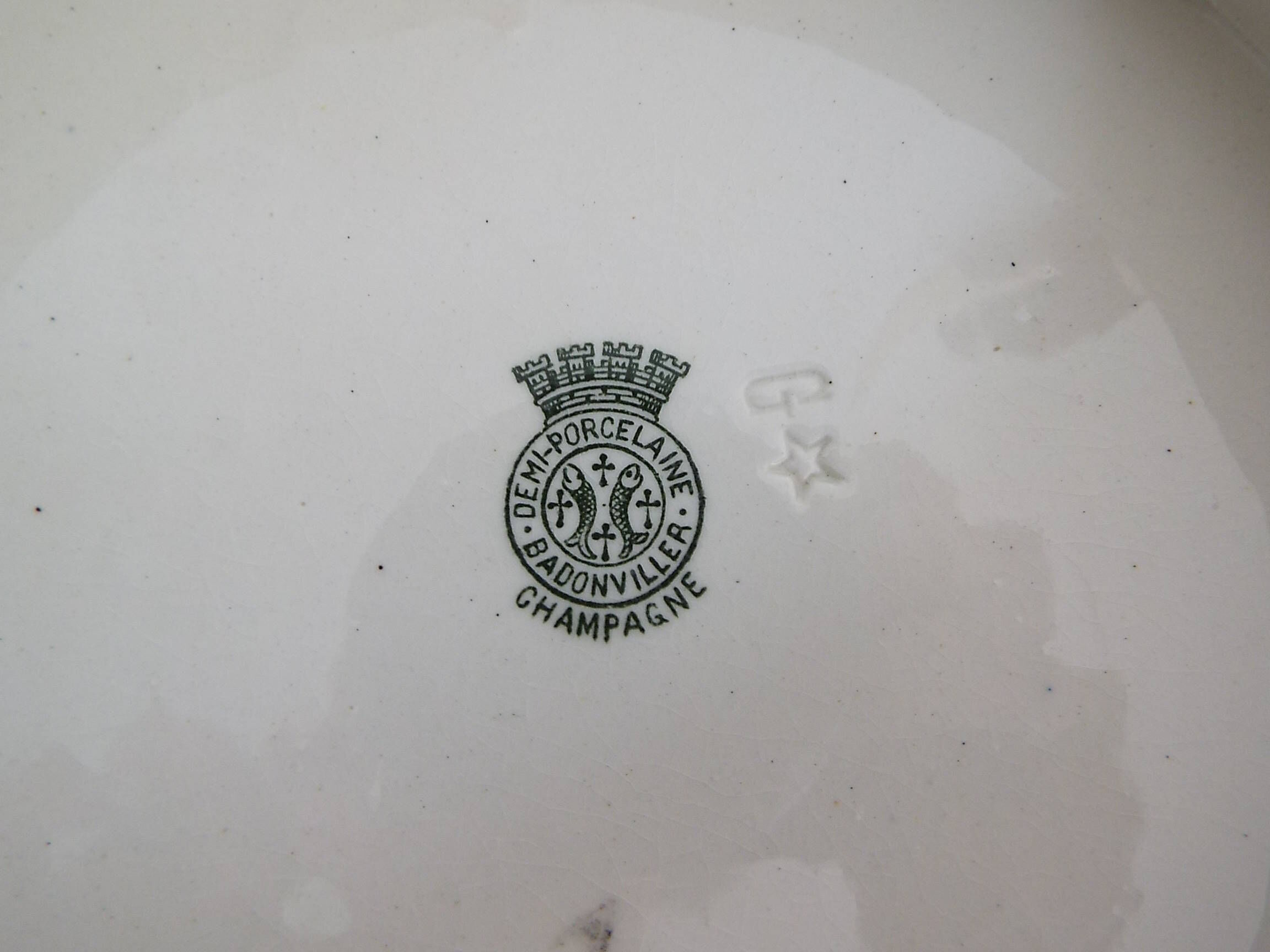 Dish badonviller model champagne