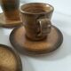 Ensemble 5 tasses et 5 soucoupes  Longchamp France style Japandi