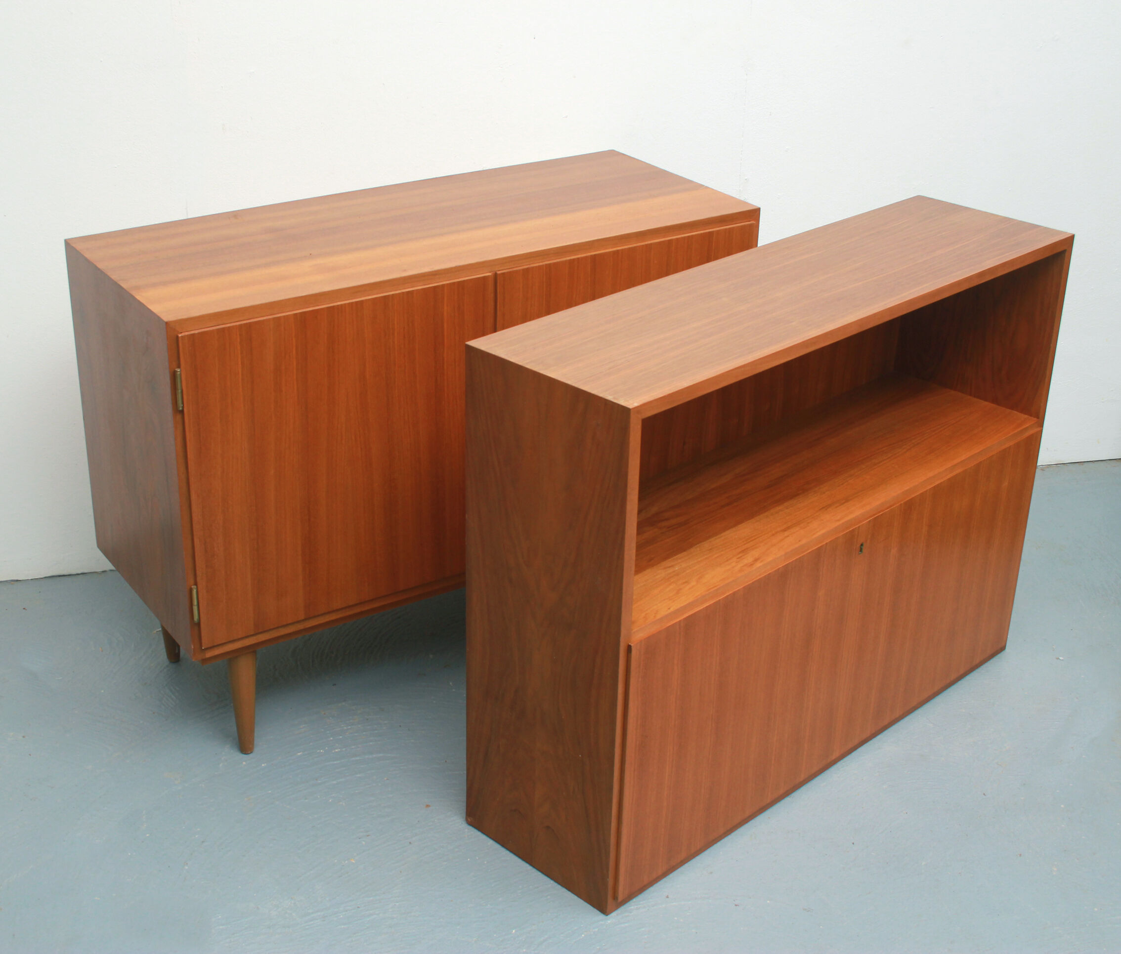 1960s secretary combination in walnut