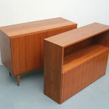 1960s secretary combination in walnut