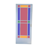 Porte vitraux colorés