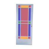 Porte vitraux colorés