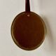 Small vintage wall mirror in gold painted wood