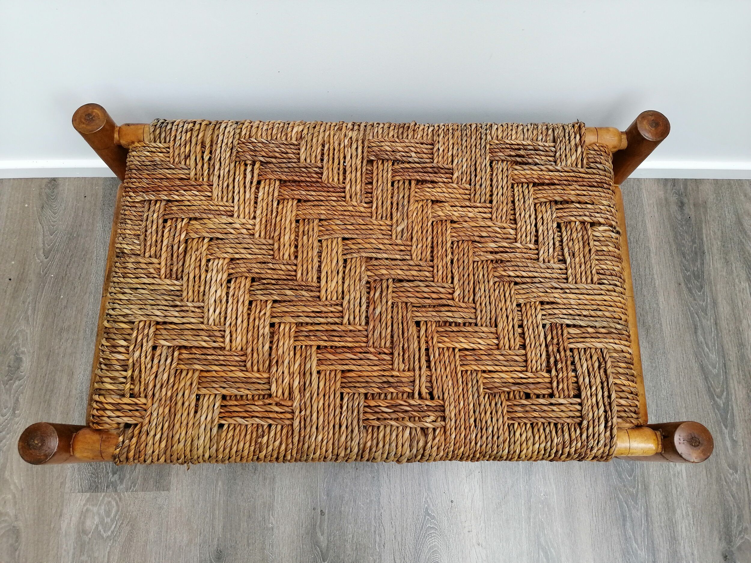 Wooden bench and rope 50s
