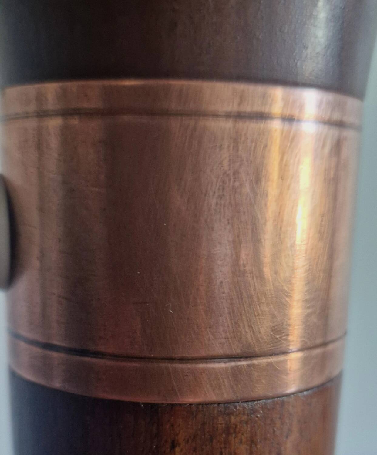 Art Deco style articulated lamp - Wood and brass - 1930s period