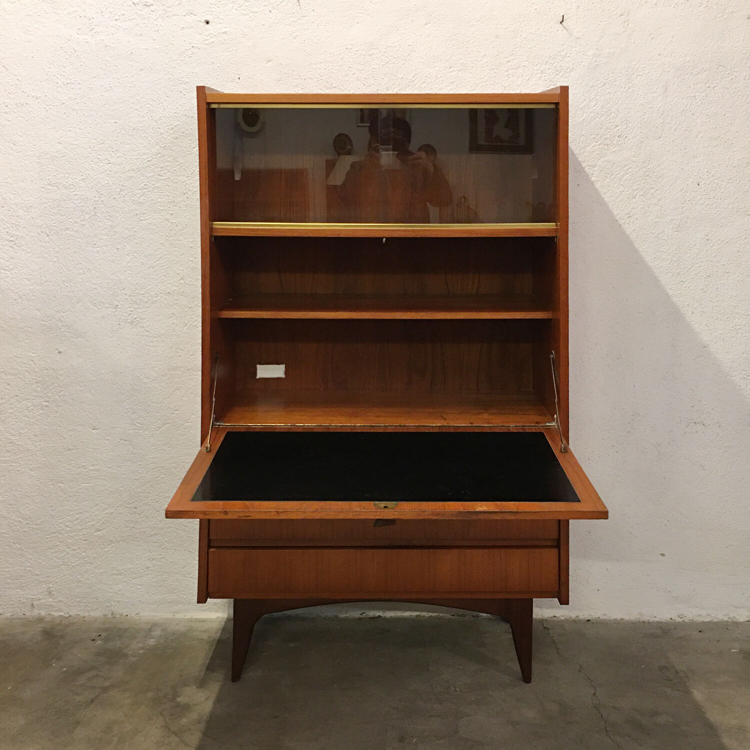 Vintage teak secretary from the 60s