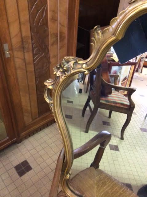Golden rocaille mirror