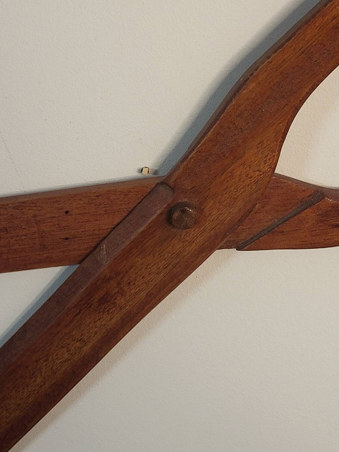 Giant wood scissors