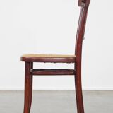 Original vintage Thonet design bistro chair with matte seat