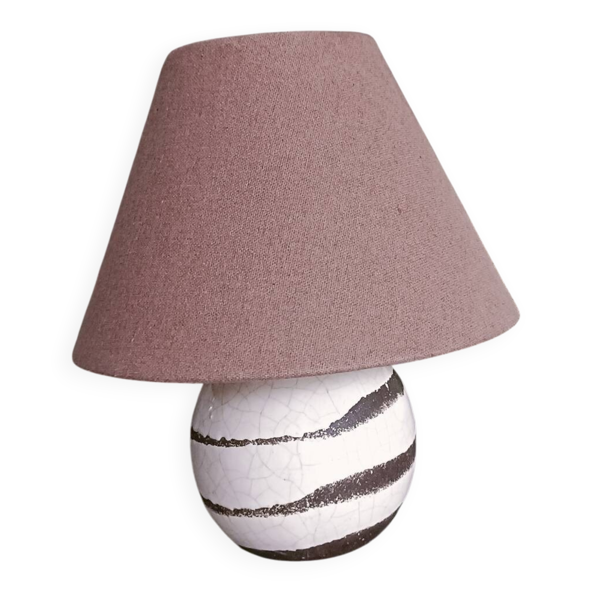 Lampe de chevet 60', grès et céramique