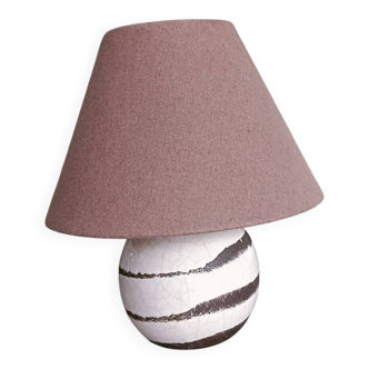 Lampe de chevet 60', grès et céramique