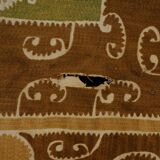 Vintage Turkish hand-knotted rug 107x126 cm