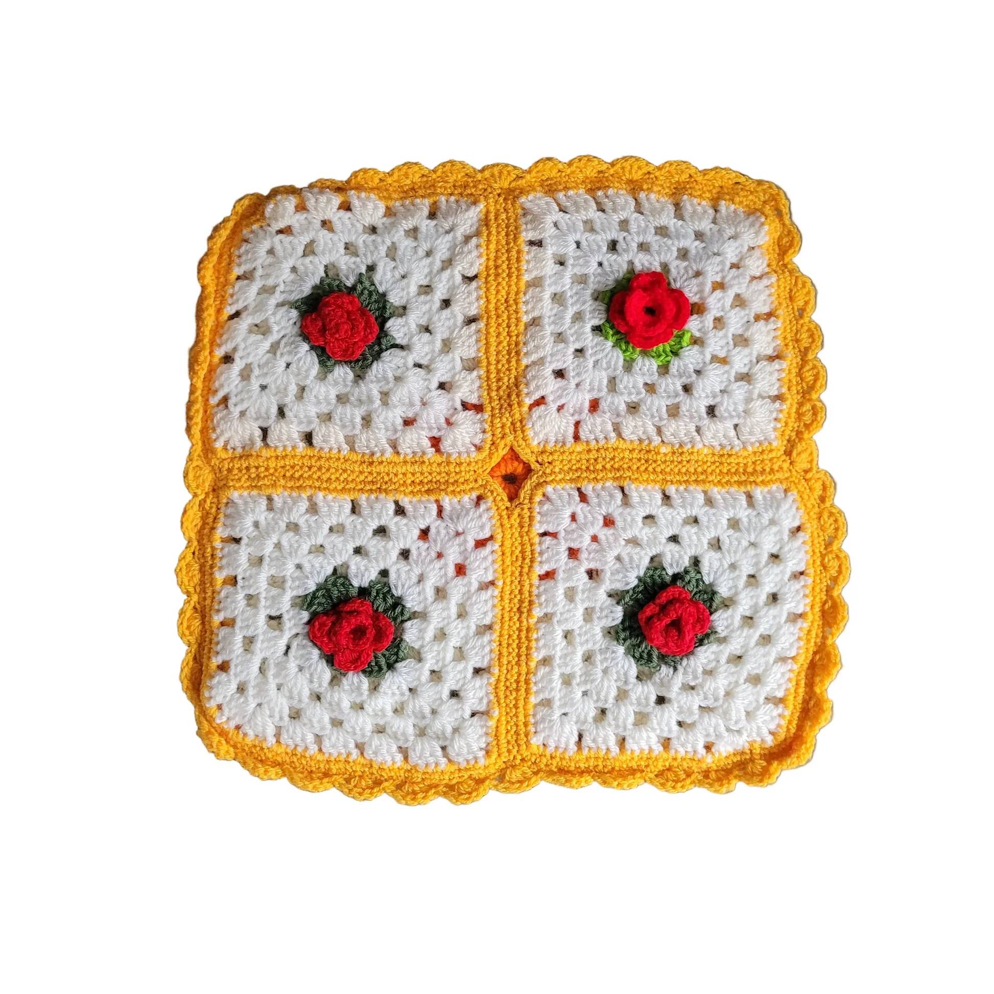 Crochet cushion cover 35x35