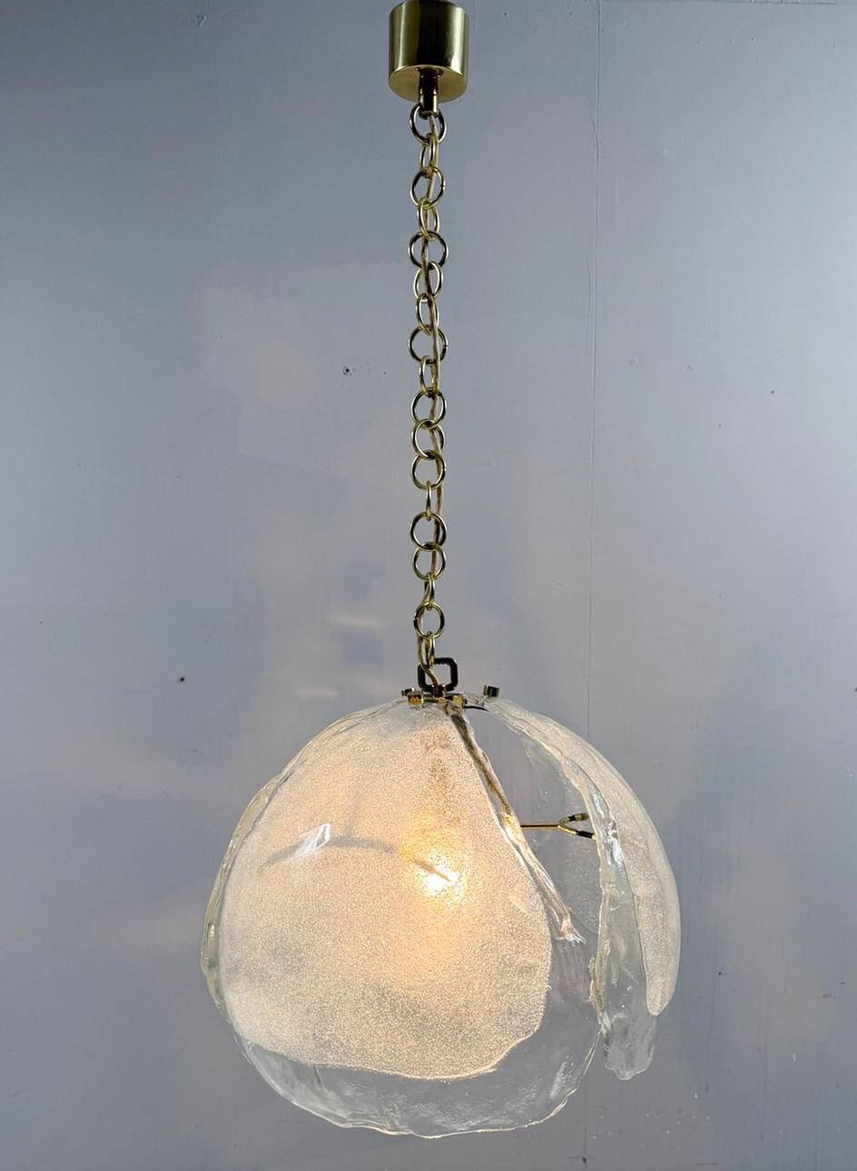 Kaiser Leuchten. Ceiling lamp/pendant lamp, Murano glass, Germany, 1960s.