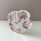 Walther Glas Solitaire Block Vase – Textured Floral Relief – Vintage German