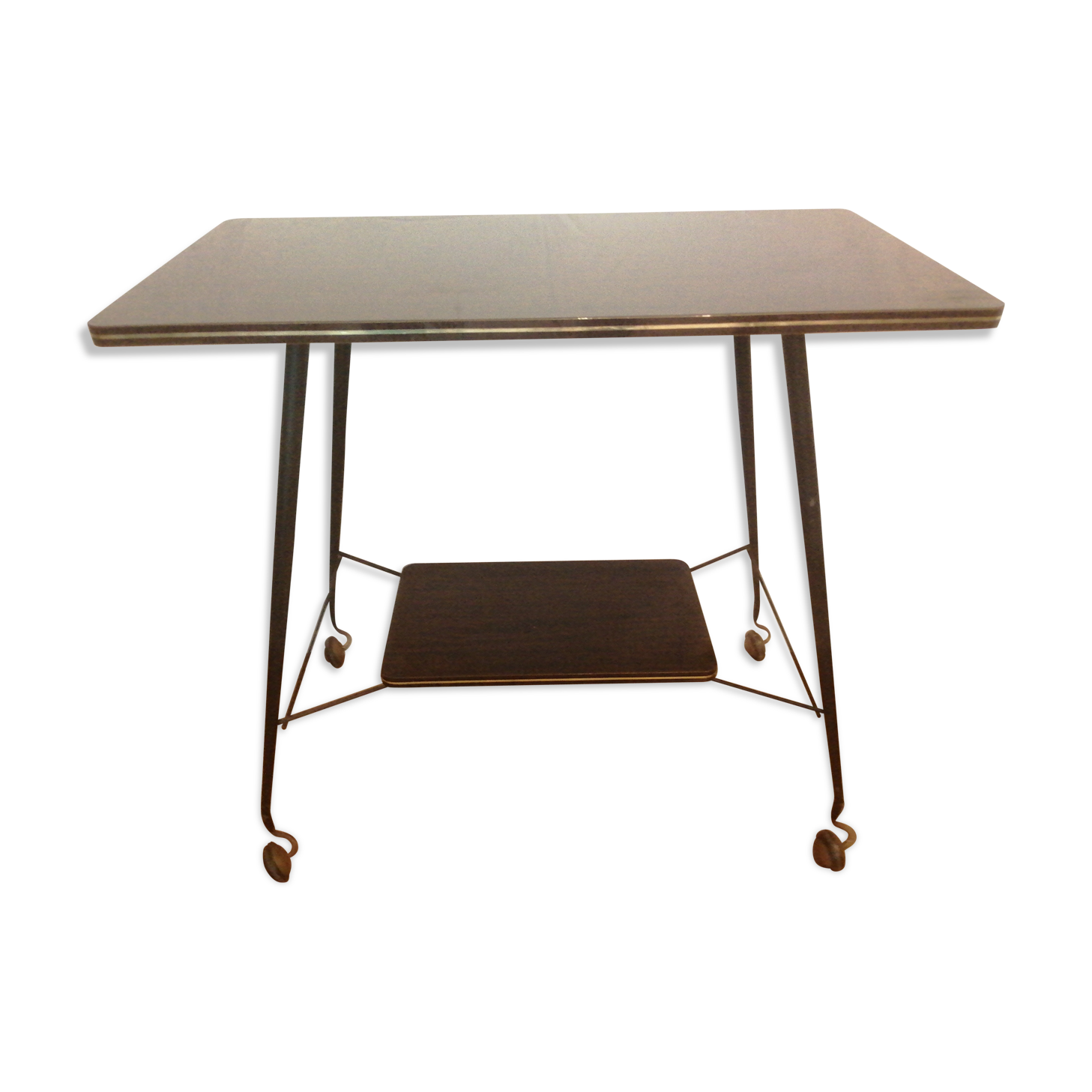 TV table years 60 varnished