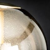 Lustre Limburg in brass with smoked glass ball, Germany, 1970s