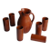 Orangeade service with a jug and 6 glasses - vintage terracotta