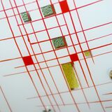 Suspension flat glass vintage