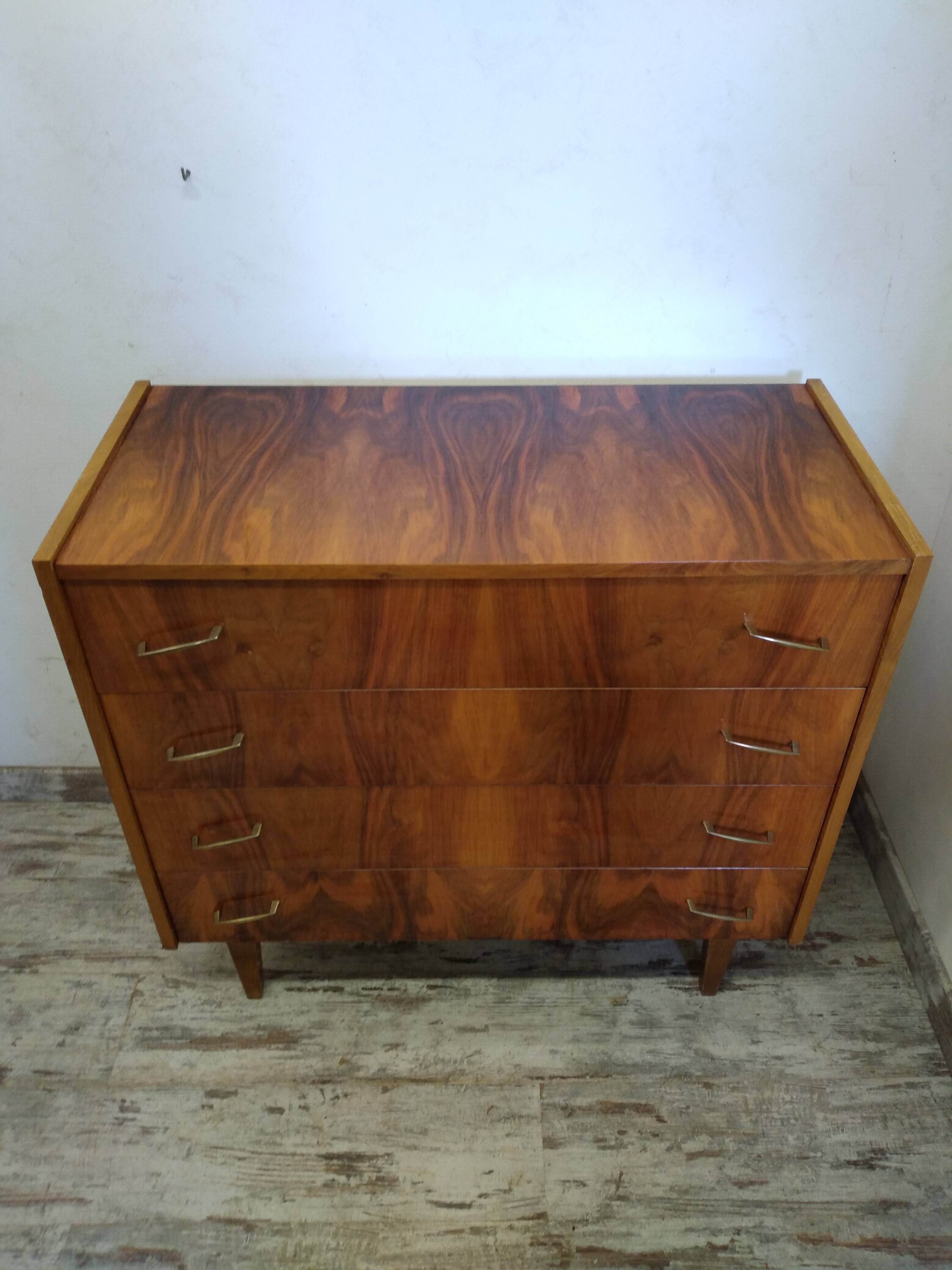 Vintage lacquered chest of drawers
