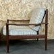 2 60s 70s teak easy chair lounge chair danish modern design 70s