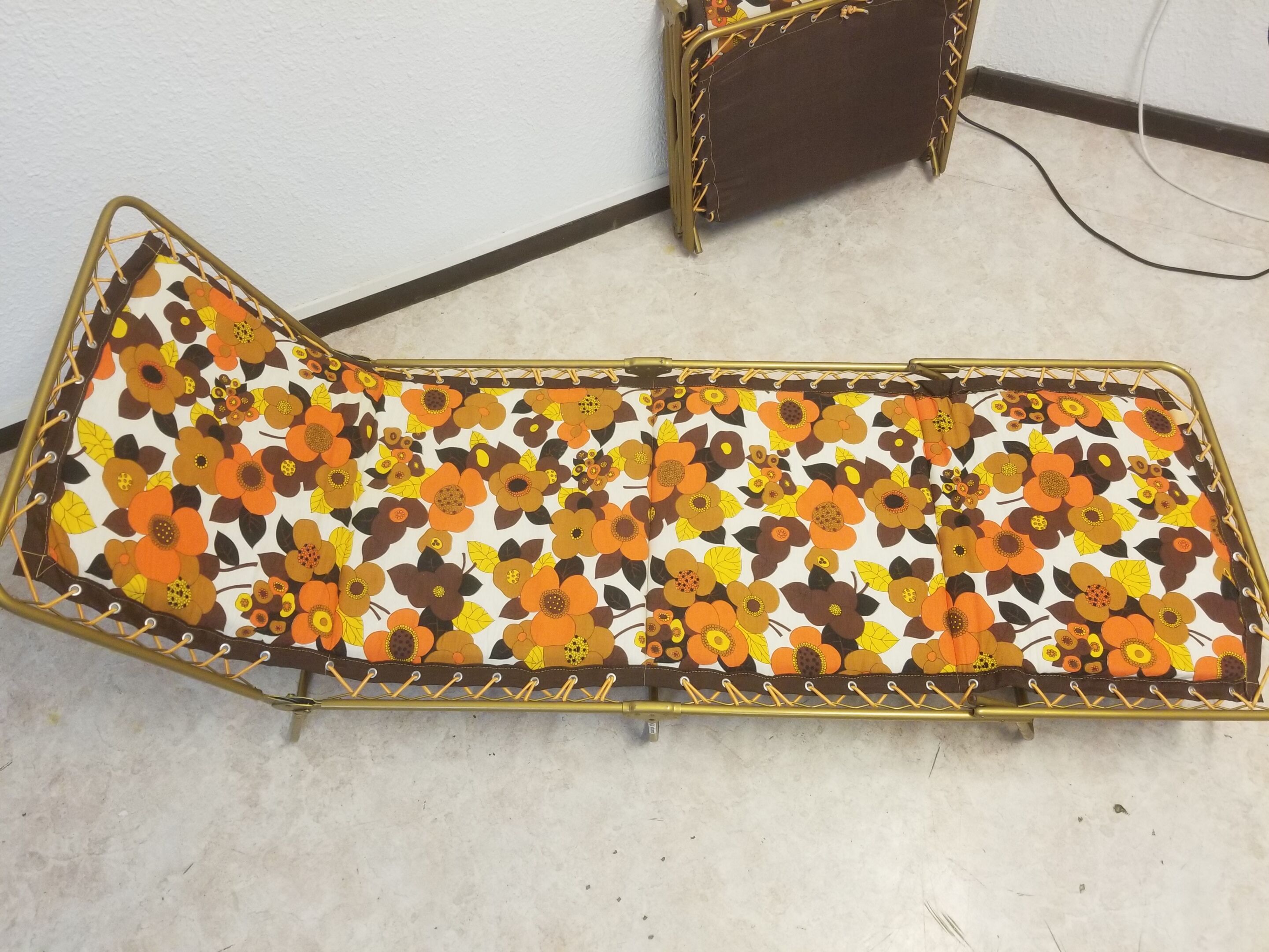 Pair of sun loungers Vintage Lafuma 1970 - NEW