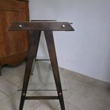 Mahogany and glass side table