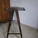 Mahogany and glass side table
