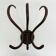 Antique Thonet bentwood wall mounted coat rack, 1930s