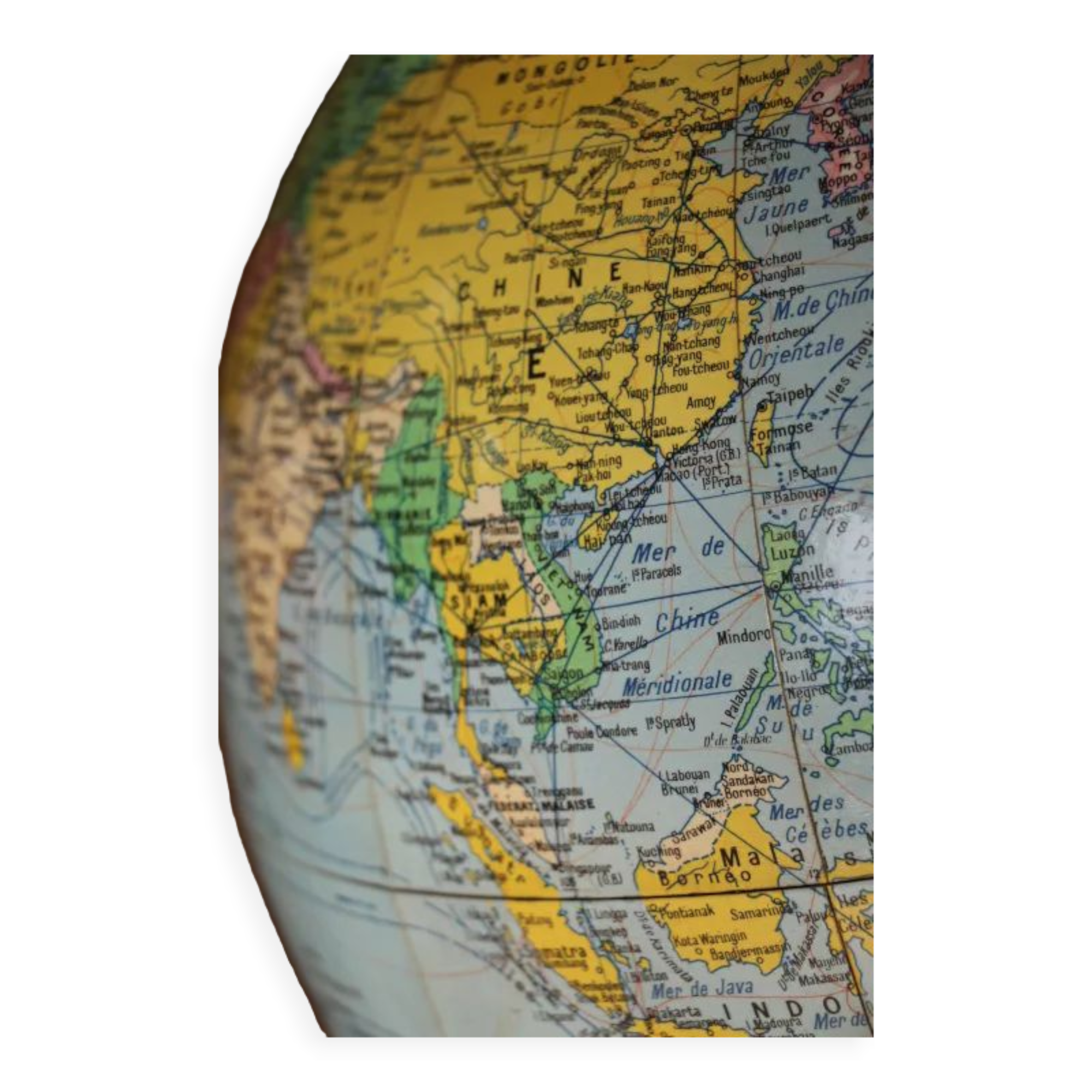Globe terrestre girard et barrere 1960