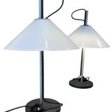 Pair of "Aggregato" model table lamps by Enzo Mari, circa 1970