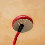Red vintage "snake" desk lamp