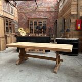 Solid oak monastery table