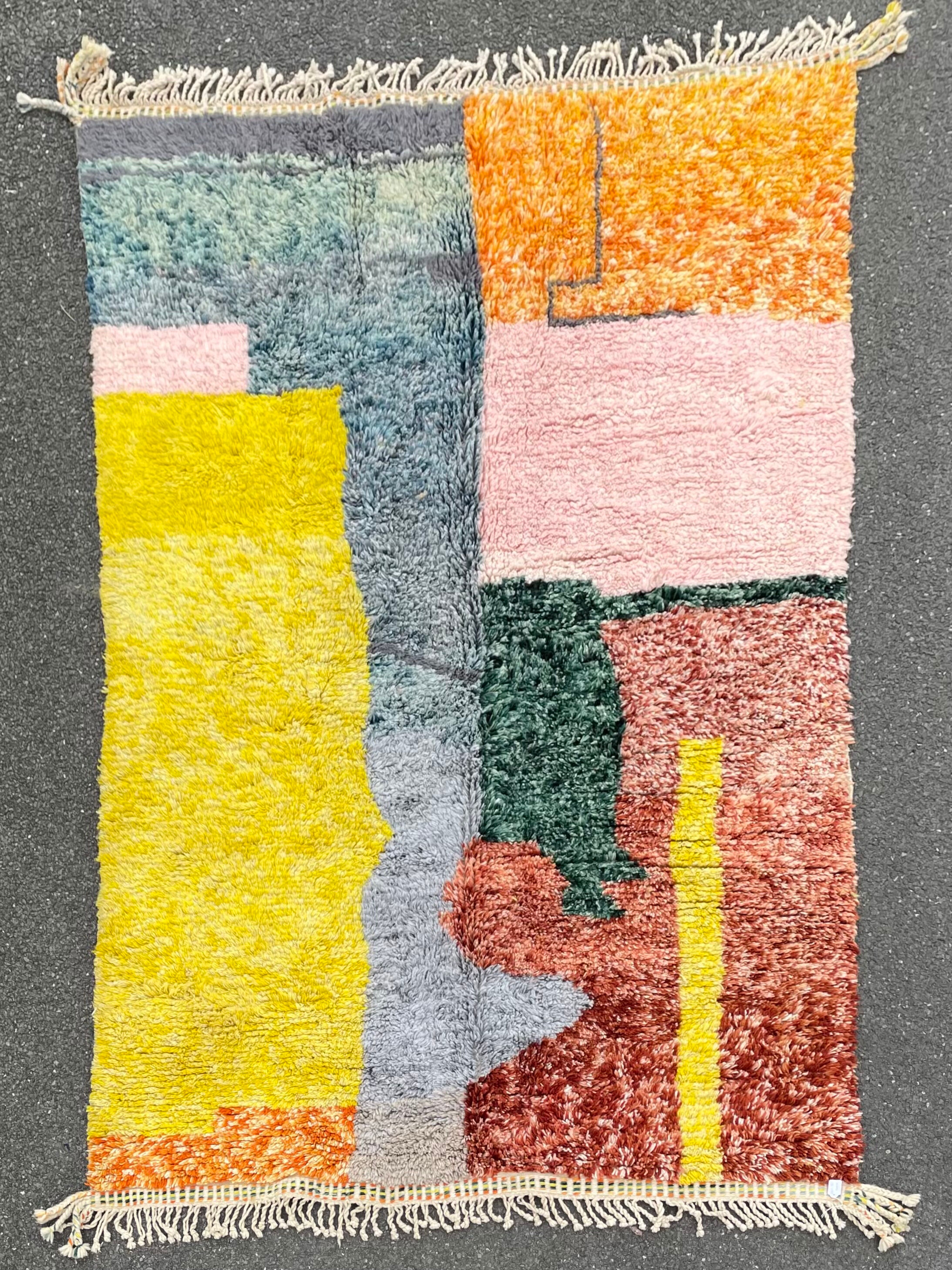 Berber carpet mrirt wool 185x300 cm