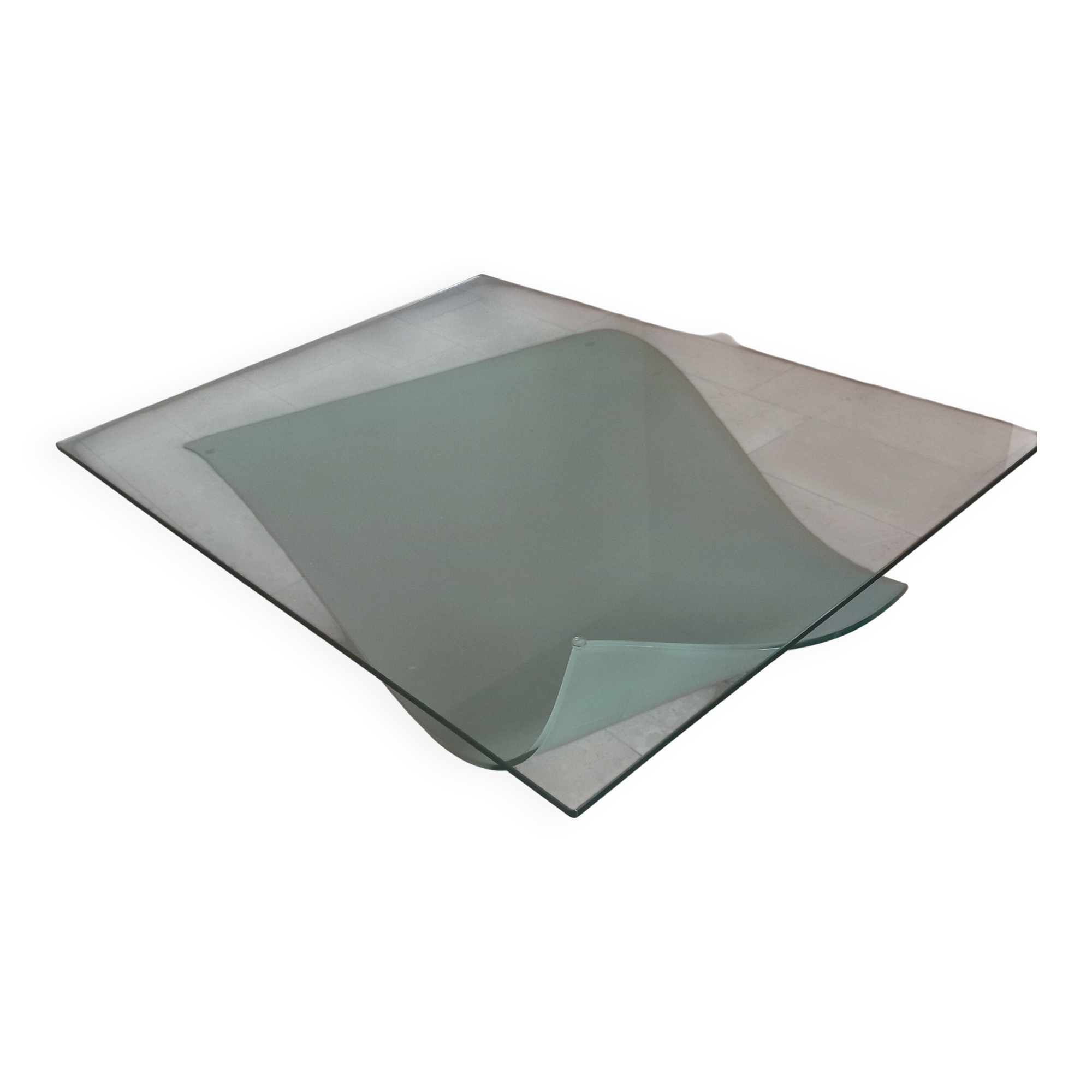 Coffee table glass Roche Bobois designer Maurice Barilone
